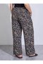 Plus Size Floral Wide-Leg Trousers for Women - Multi-Color Comfort - 3