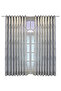 1-Piece Leaf Pattern Non-Blackout Curtain, 140x245cm Blue