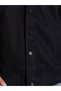 Men Black Wool-Like Buttoned Jacket - 4