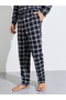 Men Black Checked Piped Shirt and Pyjama Set - 4