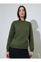Olive Regular Fit Long Sleeve Sweatshirt - 3