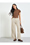 Khaki Wide-Leg Trousers