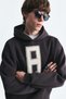 Number Printed Oversize Sweatshirt - 4