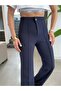 Women's Green Spanish Flare Flexible Pants 36-50 Size Casual and Work Pants - 5