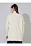 Cream Turtle Neck Oversized Knit Top - 5