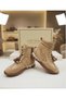 Boots with Laces and Fasteners, Parachute-Style, and Sweet Processed.