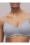 Grey Solid Cotton Non-Padded Comfort T-Shirt Bra - 4