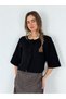 Nellie Big Button Crop Knitwear Cardigan Women Black - 5