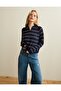 AE Oversized Button Up Sweater Polo
