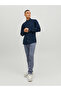 Navy Blue JJEOXFORD Solid Button-Down Oxford Shirt - 11