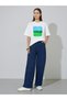 Off White Nature Inspired Oversized Graphic T-Shirt - 2