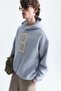 Number Printed Oversize Sweatshirt - 3