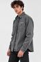Black Snow Wash Premium Tok Fabric Double Pocket 90S Men's Denim Jeans Shirt