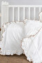 Ruffled Baby Bedding Set |   Set of 3 (Duvet Cover-Sheet-Pillowcase) |   Cotton, Ribbed, Soft |   100 X 150 cm - 4