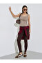 Brown Ribbed Square Neck Tank - 2