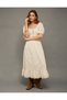 AE Tie-Front Lace Midi Dress