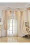 1-Piece Patterned Sheer Curtains, 140x260cm, Off White