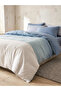 4-Piece Polyester Quilt Cover Comforter Set - Light Blue, 180x220cm - 4