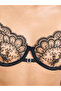 Black Lace Bralette and Thong Lingerie Set - 3