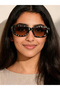Multi-Color Rectangle Pattern Sunglasses - 6