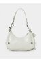 White Eyelet Detail Shoulder Bag - 4