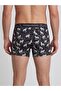 Wolf Patterned Black Men's Boxer - Db348 - 5