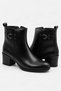 Women's Boots Genuine Leather Stylish Buckle Detail Heeled Ankle Boots Daily Stylish Classic Boots - 6