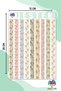 Flower Strip 2 Sheets Sticker, Decal, Diary, Agenda, Planner, Bullet, Journal, Scrapbook - 3