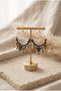 Handmade Beaded and Metal Apparatus Detailed Earrings