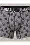 Gray Melange Bulldog Patterned Men's Boxer - Db349 - 3