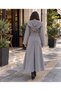 Hooded Suede Textured Trench Coat - 3