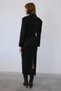 Double-Breasted Lined Short Cut Black Jacket - 8
