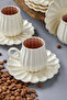 Elvaris 6-Person 90 ml Porcelain Coffee Cup Set Ckr4605 - 5