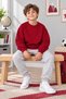 Unisex Kids Sweater 3 Yarns Crew Neck Basic Sweatshirt 4-12 Years