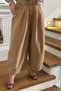 Caramel Elastic Waist Balloon Jeans Per0107 - 3