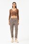Women's Mink Italian Leopard Pattern Waist Tie Lycra Pants Size 38 - 46