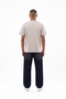 Men's Basic Relaxed Thin Cotton T-Shirt in Painting Gray - 5