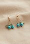 Handmade Cherry Earrings with Beads and Metal Detailing - 2