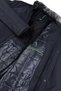Men's Winter Stand Collar Pocketed Navy Blue Coat Bonded Fabric Classic Fit - M004 - 4