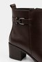 Women's Boots Genuine Leather Stylish Buckle Detail Heeled Ankle Boots Daily Stylish Classic Boots - 8