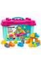 40 PCS Building Blocks Storage Box Set for Kids, Colourful Construction Blocks with Portable Carry Case, Creative Educational Building Toy, Learning & Play Set for Ages 3+