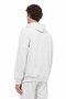 Men's Light Gray Tracksuit Set – Hooded Zip-Up Top and Jogger Bottom Casual Sports Set - 4