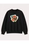 Butterfly Flower Printed Sweatshirt Printed Premium Oversize T-Shirt