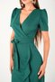 Crep Fabric Midi Dress - Emerald Green - 3