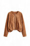 Tan Lined Casual Suede Jacket