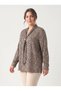 Women's Plus Size Blouse Leopard Print Scarf Collar Long Sleeve Viscose