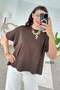 Bat Sleeve Knitwear Blouse 7K081
