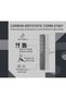 Carbon Antistatic Hair Comb 07367, Large Hairdressing Teasing Comb – Professional Salon Styling Comb