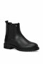 Women's Black Chelsea Boots – Elastic Zippered Thick Sole Casual Winter Boots - 3