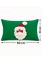 Christmas Themed Decorative Throw Pillow Cover with Applique and Plush Detail 30 × 50 cm 1 Piece - 6
